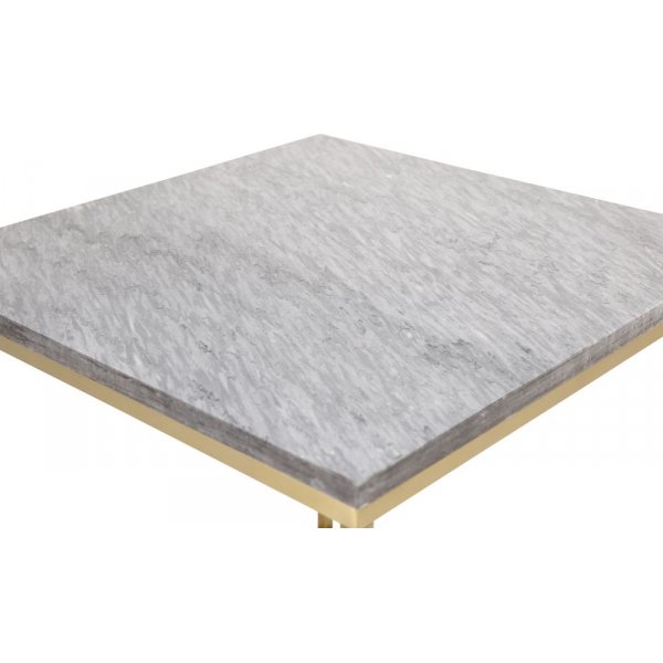 Kvarnbacken sivup�yt� 50 x 50 cm - Harmaa/messinki