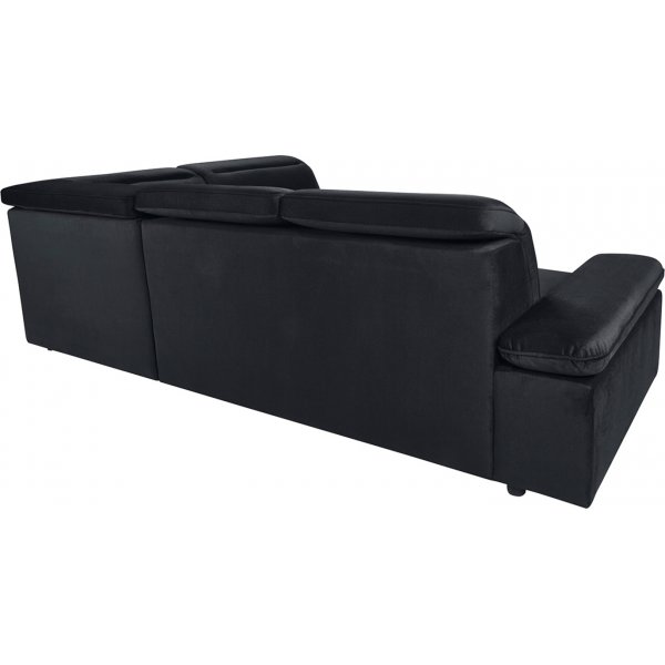 Darby kulmasohva oikea - musta
