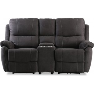 Elokuvasohva Enjoy Hollywood - Kahden istuttava recliner (sähkö), antrasiitti mikrokuitukangas Elokuvasohva Enjoy Hollywood - Kahden istuttava recliner (sähkö), antrasiitti mikrokuitukangas