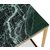 Accent-sohvapyt 50 - Vihre marmori / Kiiltv messinki