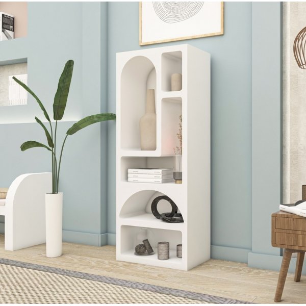 Vivanta hylly 60x30x150 cm - Valkoinen