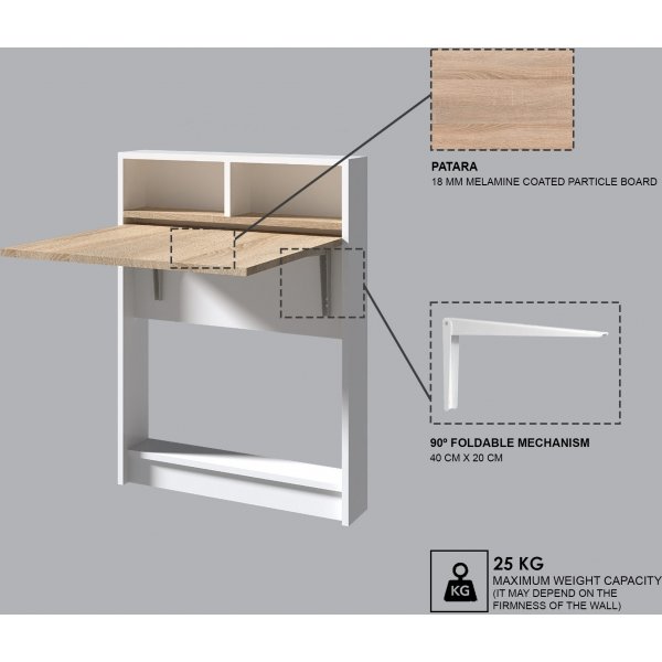 Kiinnitetty taitettava pöytä - Patara Kiinnitetty taitettava pöytä - Patara