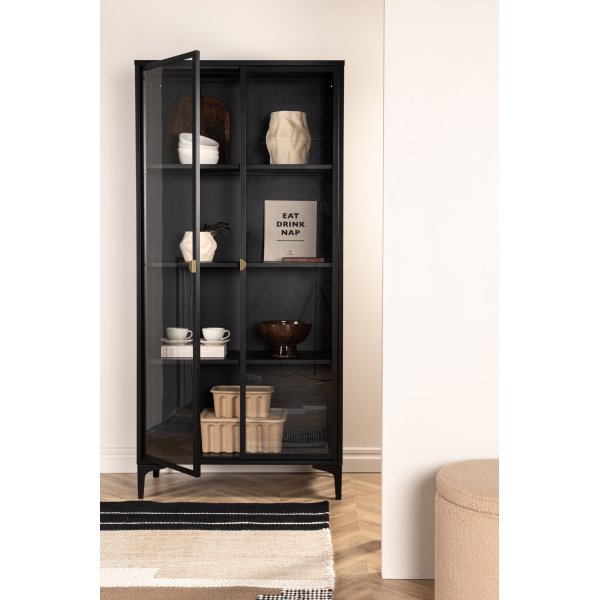 Alexanderin vitriinikaappi - musta