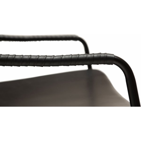 Boto nojatuoli - musta PU Boto nojatuoli - musta PU