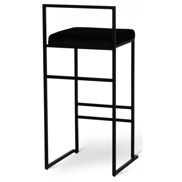 Pinottava Aston baarijakkara - Musta sametti / musta