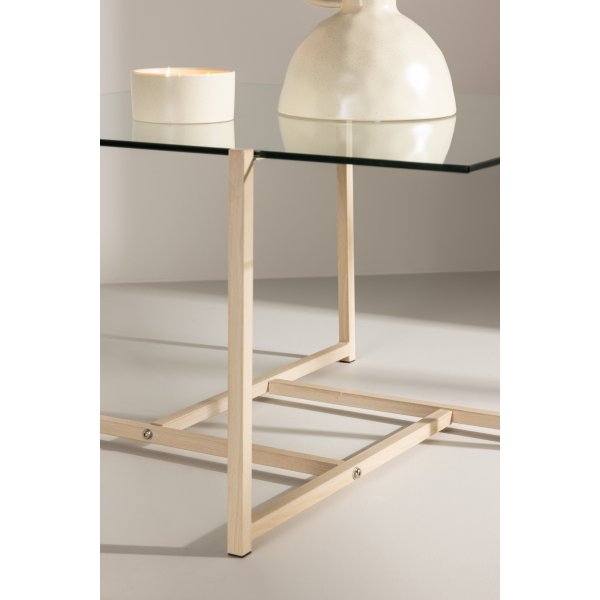 Hybridi sohvapöytä 80 x 80 cm - Whitewash Hybridi sohvapöytä 80 x 80 cm - Whitewash