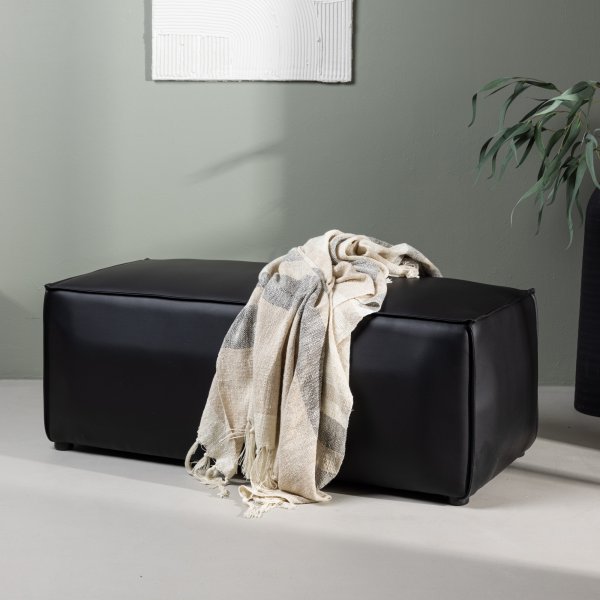 Palmero pouf - musta