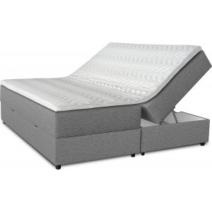 Comfort boxbed-sänky 5-vyöhykkeisellä säilytystaskulla (harmaa) - Valinnainen leveys Comfort boxbed-sänky 5-vyöhykkeisellä säilytystaskulla (harmaa) - Valinnainen leveys