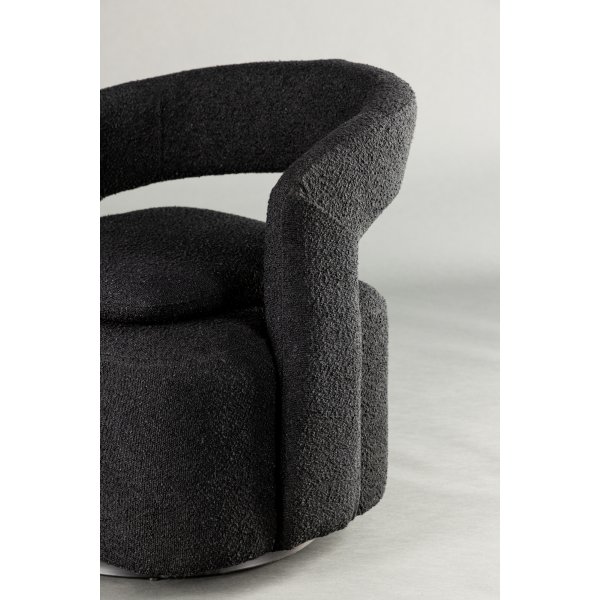 Laurel-nojatuoli - musta