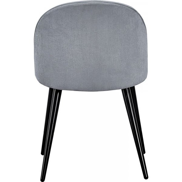 Ruokatuoli Zeus - Musta / Vaaleanharmaa Manchester