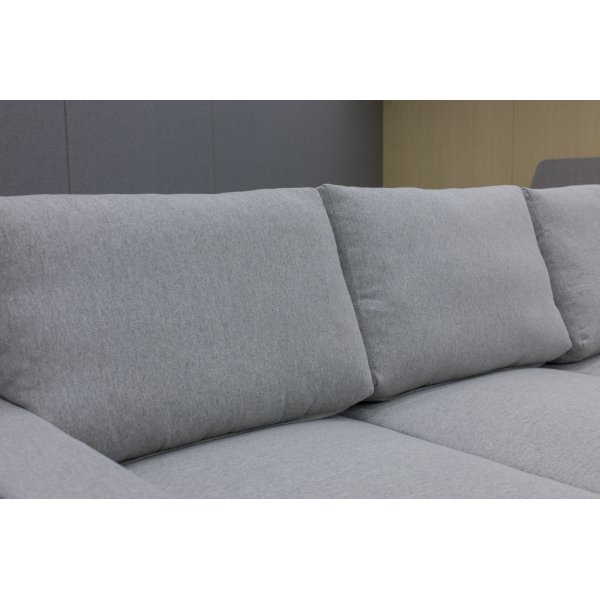 Belissa vuodesohva kulmasohva, eteenpin levitettv - Harmaa (kangas) + Huonekalujen tekstiilien puhdistus