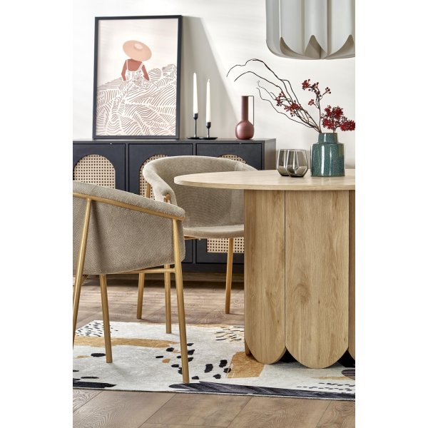 Hugo pyöreä ruokapöytä Ø120 cm - Tammi Hugo pyöreä ruokapöytä Ø120 cm - Tammi