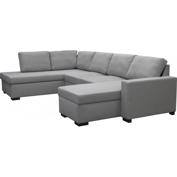 Sohva 309 cm vaaleanharmaa - Solna