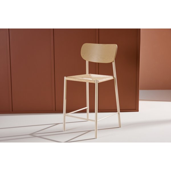 Polly-baarijakkara - beige/valkoinen