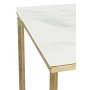 Palasso-sohvapyt 110 cm - messinki / vaalea marmorointi