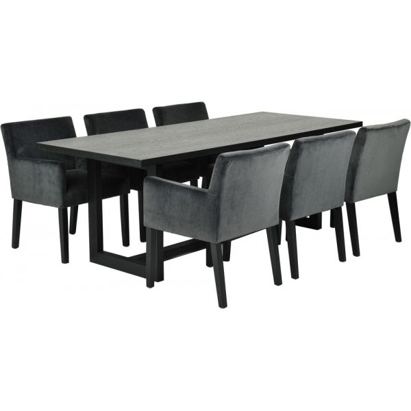 Friburg ruokapöytä 210 cm - musta Friburg ruokapöytä 210 cm - musta