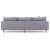 Hedlunda 3-istuttava XL sohva - harmaa + Huonekalujen hoitosarja tekstiileille
