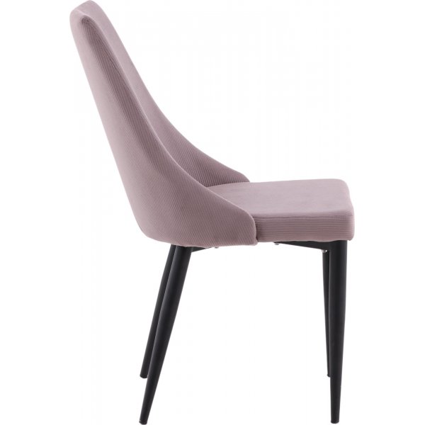 Laila ruokatuoli - Vaaleanpunainen vakosametti Laila ruokatuoli - Vaaleanpunainen vakosametti