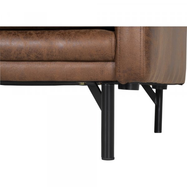 Harpan 3-istuttava sohva - Ruskea ekonahka + Huonekalujen tahranpoistoaine Harpan 3-istuttava sohva - Ruskea ekonahka + Huonekalujen tahranpoistoaine