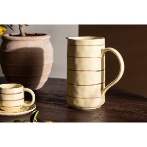 Kutie kannu Ø13 cm - beige/ruskea Kutie kannu Ø13 cm - beige/ruskea