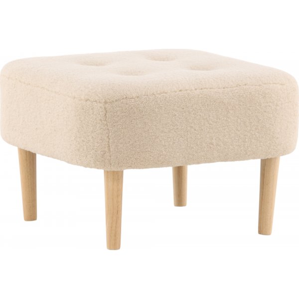 Salina pouf - Valkoinen fleece Salina pouf - Valkoinen fleece