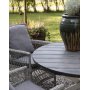 Provence ulkoiluryhm: Scottsdale pyre harmaa/valkoinen ruokapyt 112 cm sislten 4 Provence nojatuolia harmaata synteettis
