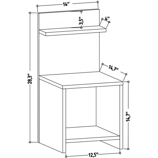 Ullman yöpöytä - tammi Ullman yöpöytä - tammi
