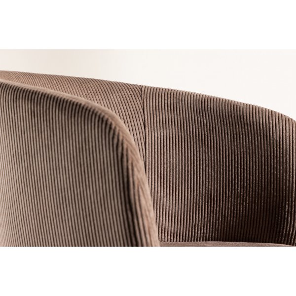 Berit ruokapydn tuoli - Ruskea vakosametti