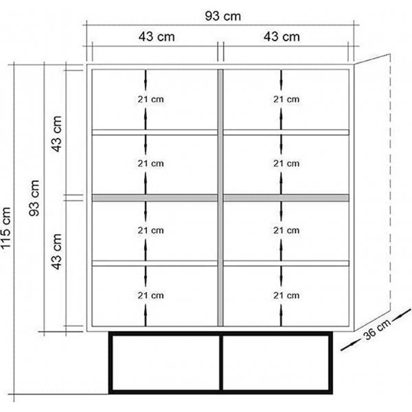 Quantum Chess -kaappi - mänty Quantum Chess -kaappi - mänty