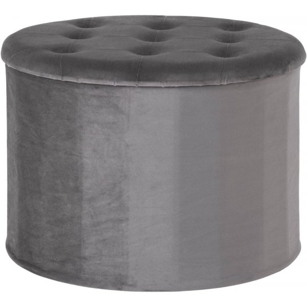 Turup Pouf - tummanharmaa
