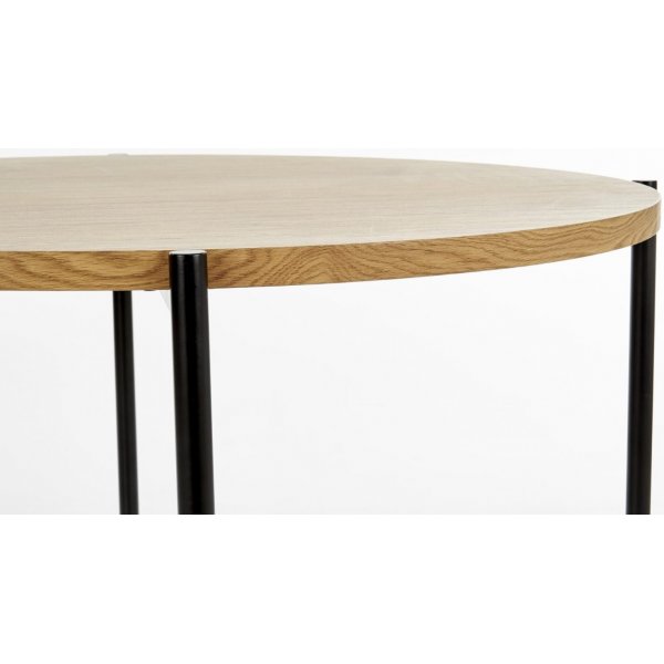 Tanzi- ruokapöytä - 120cm halkaisija - Tammi / Musta Tanzi- ruokapöytä - 120cm halkaisija - Tammi / Musta