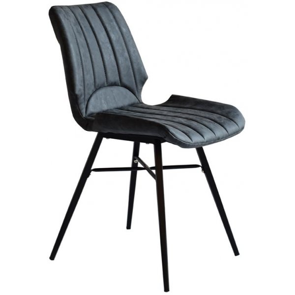 Ainutlaatuinen tuoli - antrasiitti vintage-nahkaa (Pu) Ainutlaatuinen tuoli - antrasiitti vintage-nahkaa (Pu)