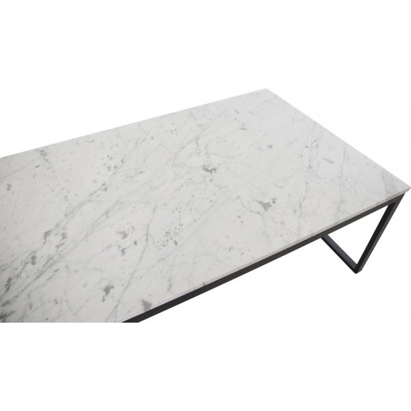 Sohvapöytä Duffy - Musta / Valkoinen marmori Sohvapöytä Duffy - Musta / Valkoinen marmori