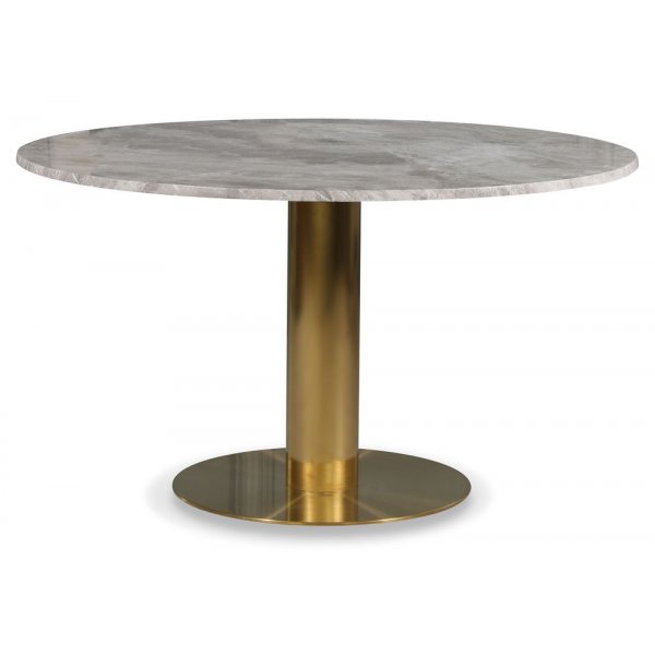 Empire ruokapyt - Silver Diana marmori 130 cm / Harjattu messinki