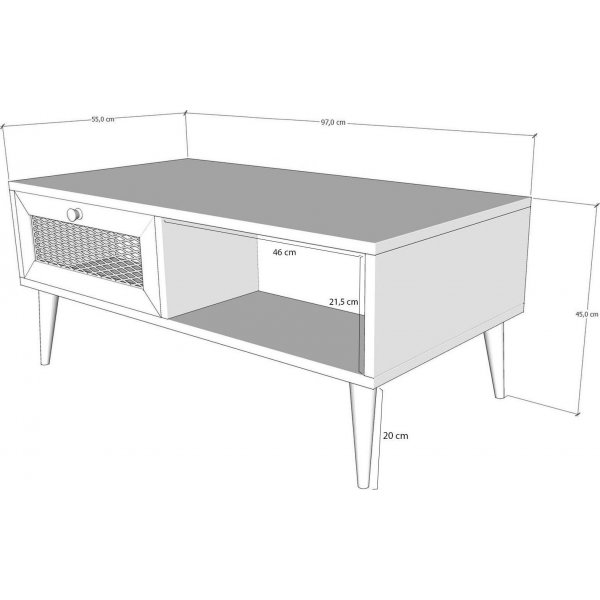 Sidney sohvapyt 97 x 55 cm - Tammi