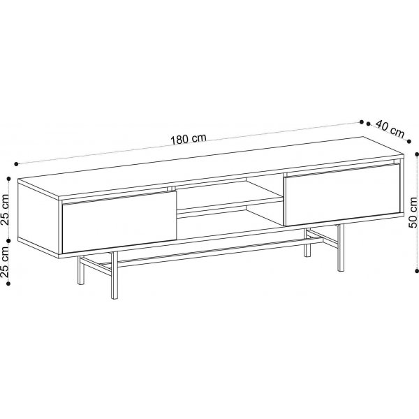 Matias mediapenkki - tammi/musta