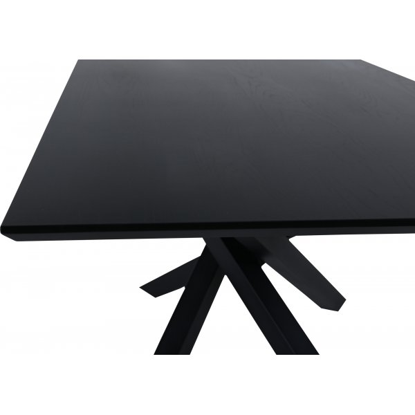 Piazza ruokap�yt� 180 x 90 cm - Musta