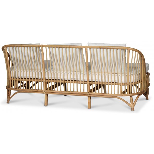 Baboo 3-istuttava sohva tyynyillä - Luonnollinen rottinki Baboo 3-istuttava sohva tyynyillä - Luonnollinen rottinki