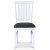 Fårö valkoinen tuoli, jossa resori ja harmaa kangasistuin + Huonekalujen jalat