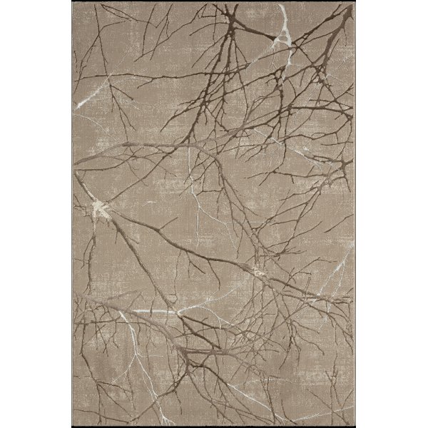 Creation Tree koneella kudottu matto Beige/kupari