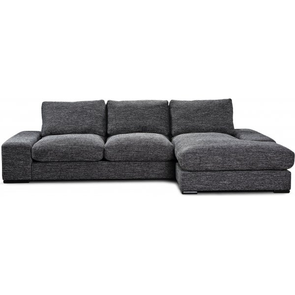 Kolmen istuttava Scirocco-divaanisohva XL 305 cm - Harmaameleerattu (Salt n pepper)