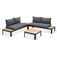 Portals lounge ryhmä 2 - musta/tiikki Portals lounge ryhmä 2 - musta/tiikki