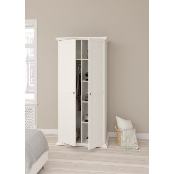 Pohjoismainen vaatekaappi kahdella ovella