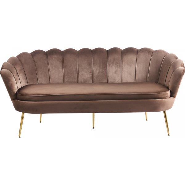 Velvet-sohva Kingsley 3-istuttava sohva - 180 cm Velvet-sohva Kingsley 3-istuttava sohva - 180 cm