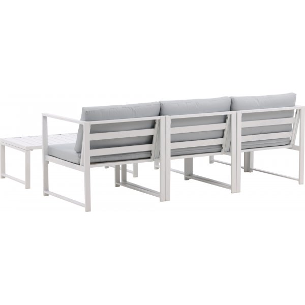 Salvador loungeryhmä - valkoinen/harmaa Salvador loungeryhmä - valkoinen/harmaa