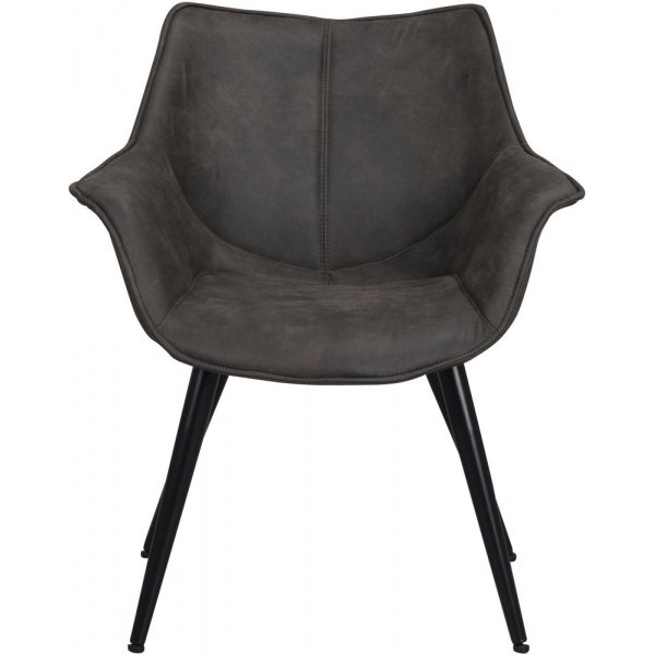 Echo-nojatuoli - Tummanharmaa/musta