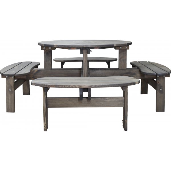 Ronda kalusteryhmä - Puutarhapenkki & pöytä yhdessä - Harmaa + Huonekalujen tahranpoistoaine Ronda kalusteryhmä - Puutarhapenkki & pöytä yhdessä - Harmaa + Huonekalujen tahranpoistoaine