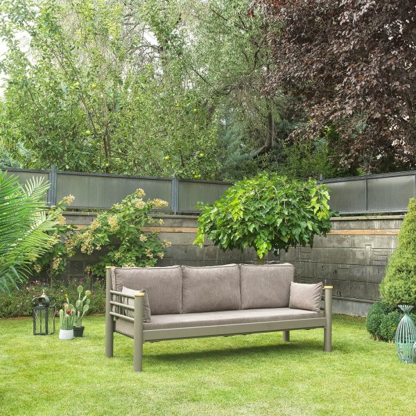 Kappis 3-istuttava ulkosohva - ruskea Kappis 3-istuttava ulkosohva - ruskea