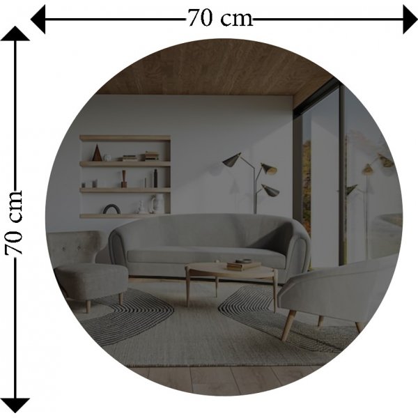 Onean peili - Tummanharmaa/hopea Onean peili - Tummanharmaa/hopea