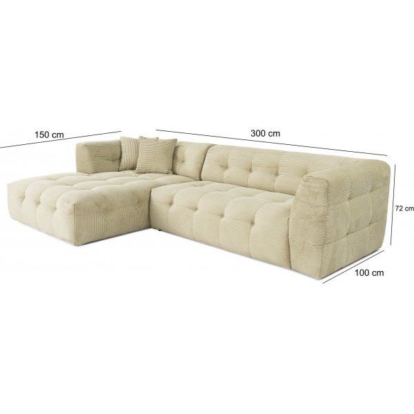 Cady sohva vasen - Vihreä Cady sohva vasen - Vihreä